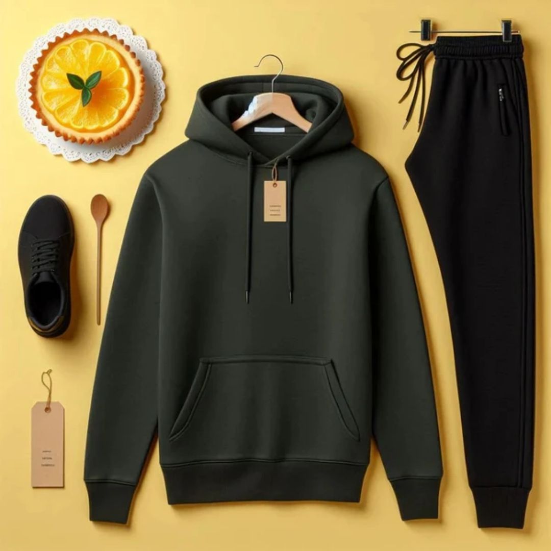 HT-01 BEA'S FLEECE ESSENTIAL HOODIE & TROUSER