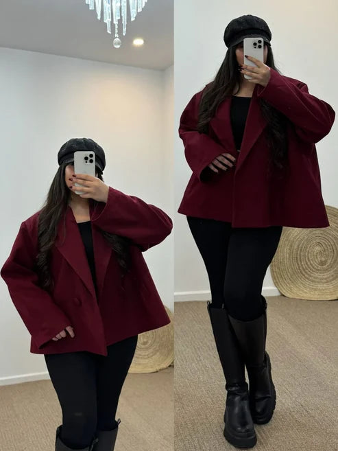 CH - 581 Heritage Double Button Fleece Coat -Beas