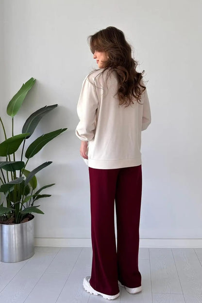 CH-580 Two-Tone Winter Co-ord Set – Beaswear