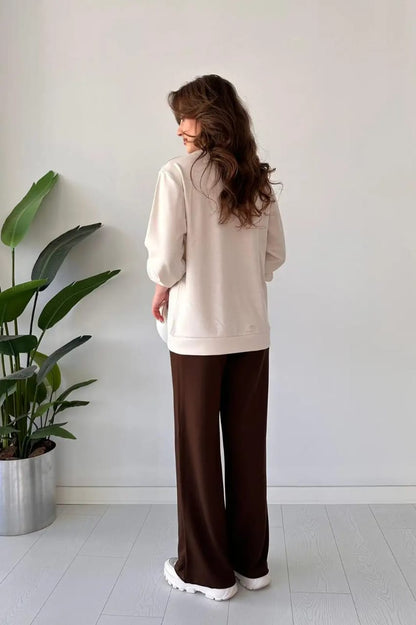 CH-580 Two-Tone Winter Co-ord Set – Beaswear