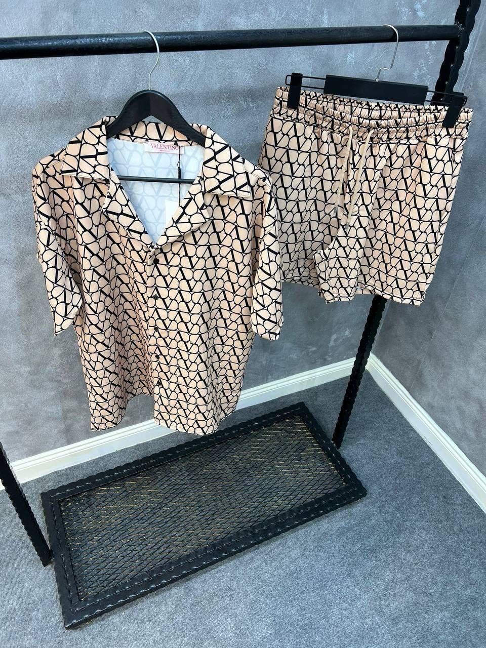 Men's Luxury Set Short Shirt T-S(print-02)
