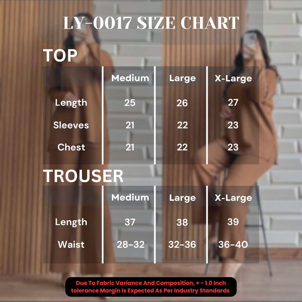 LY-17 BEA'S WOMEN LUXURY CO-ORD SET ( 11/11 SALE)
