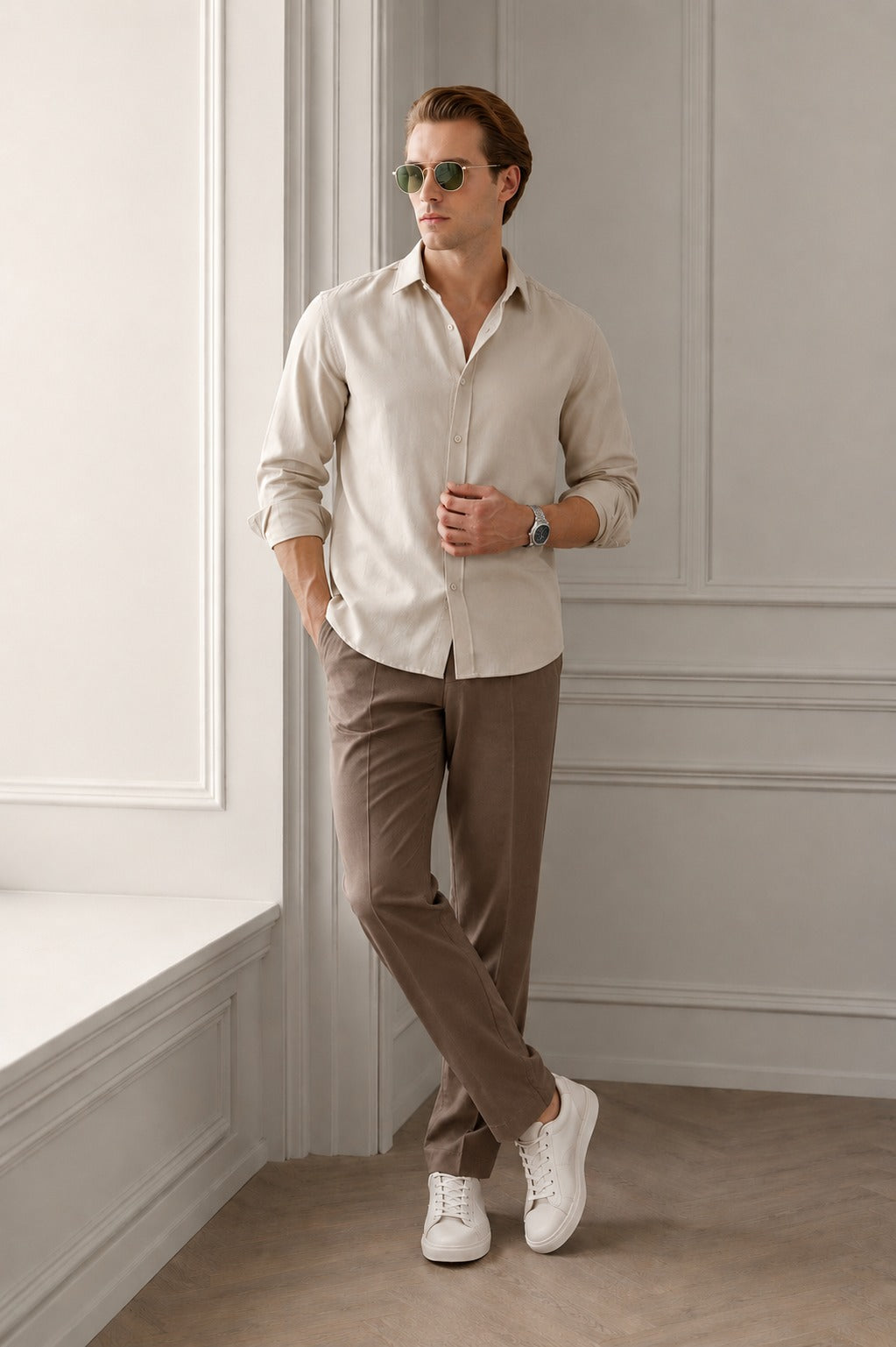 BS-IVORY-002 |BEA'S| Premium Essential Shirt