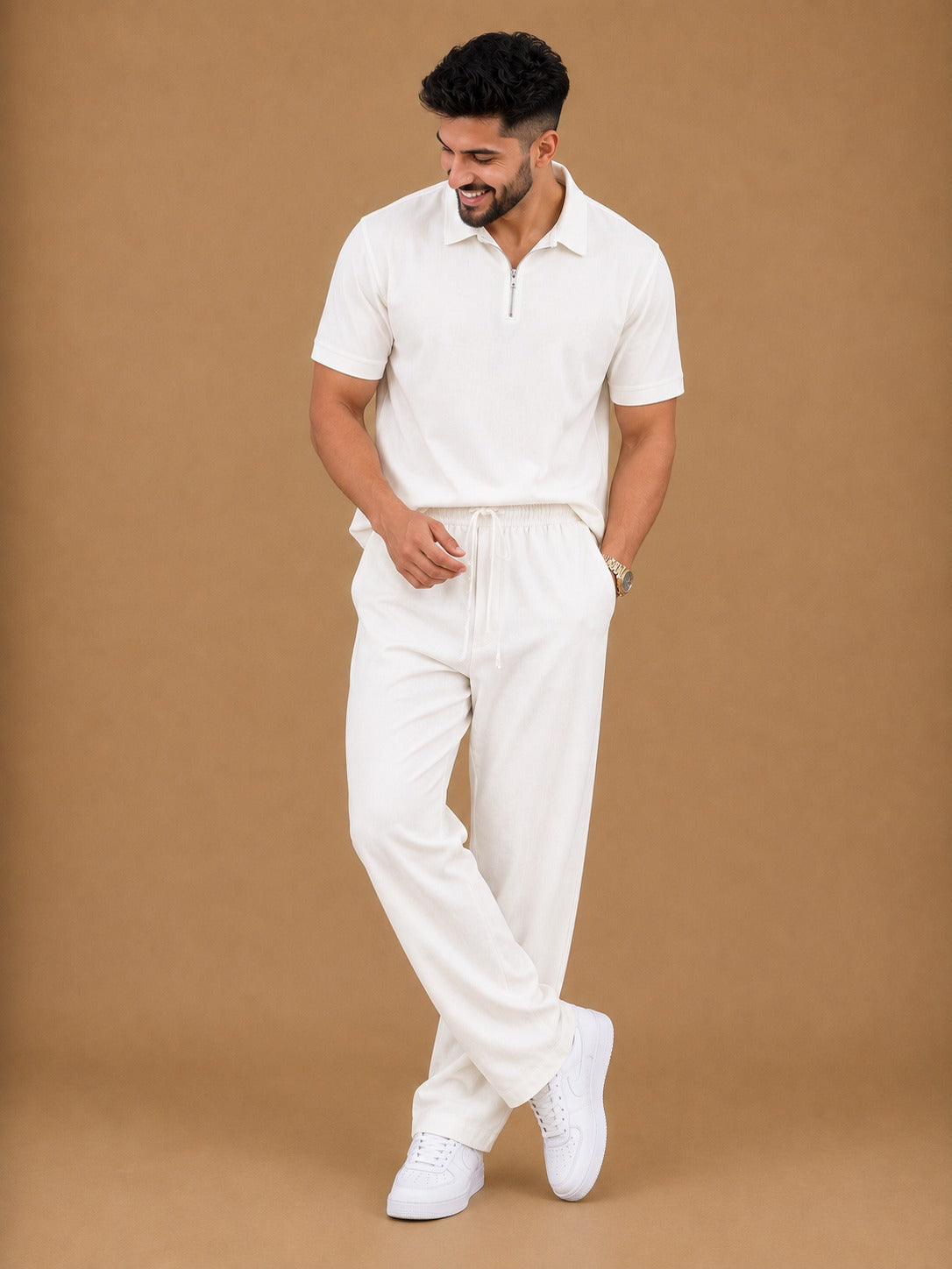 |BEAS| Aero Luxe Zip Collar Co-Ord Set