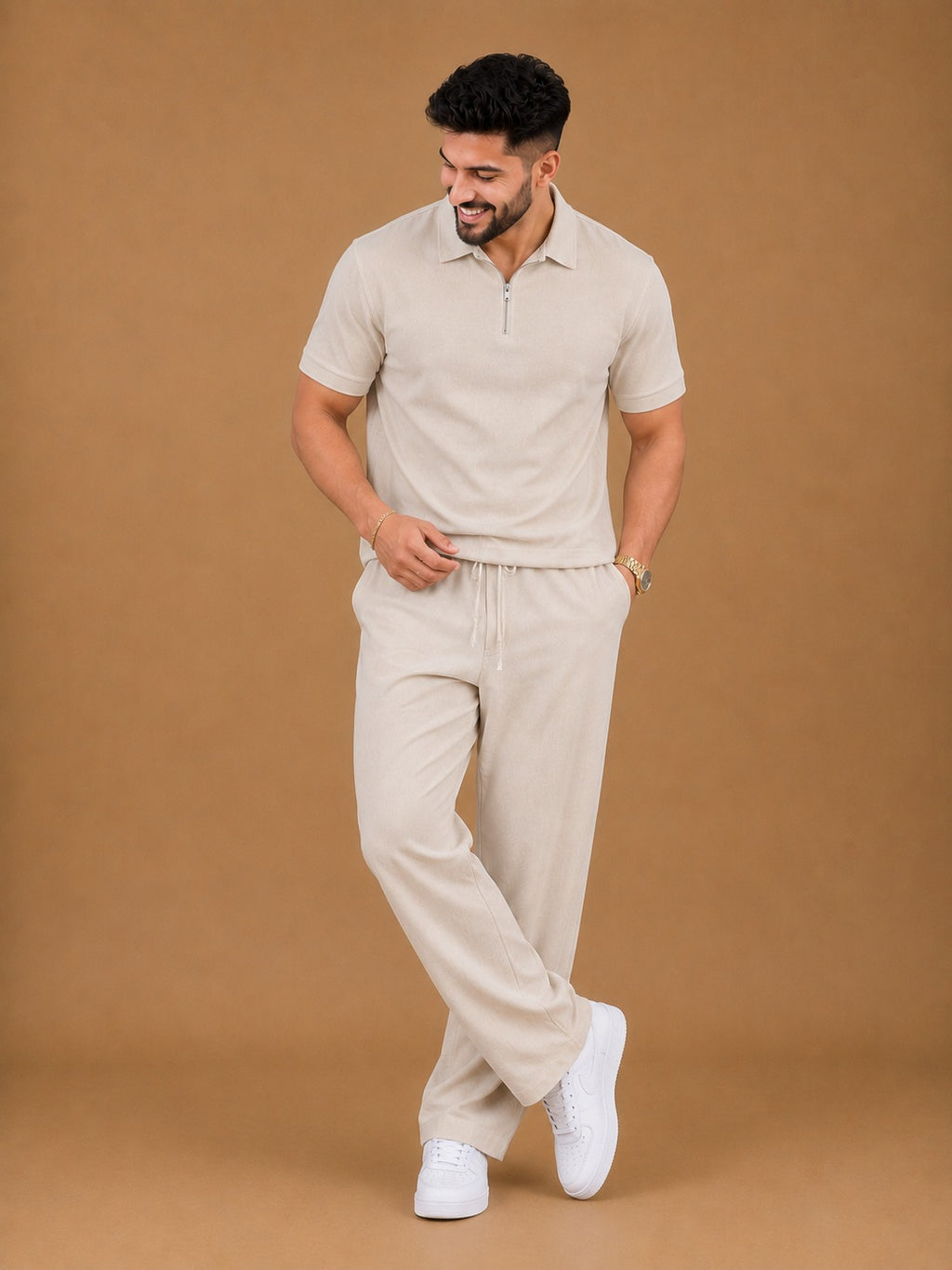 |BEAS| Aero Luxe Zip Collar Co-Ord Set