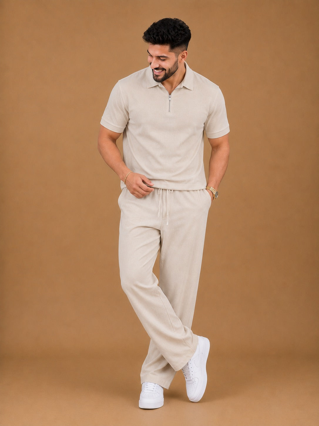 |BEAS| Aero Luxe Zip Collar Co-Ord Set