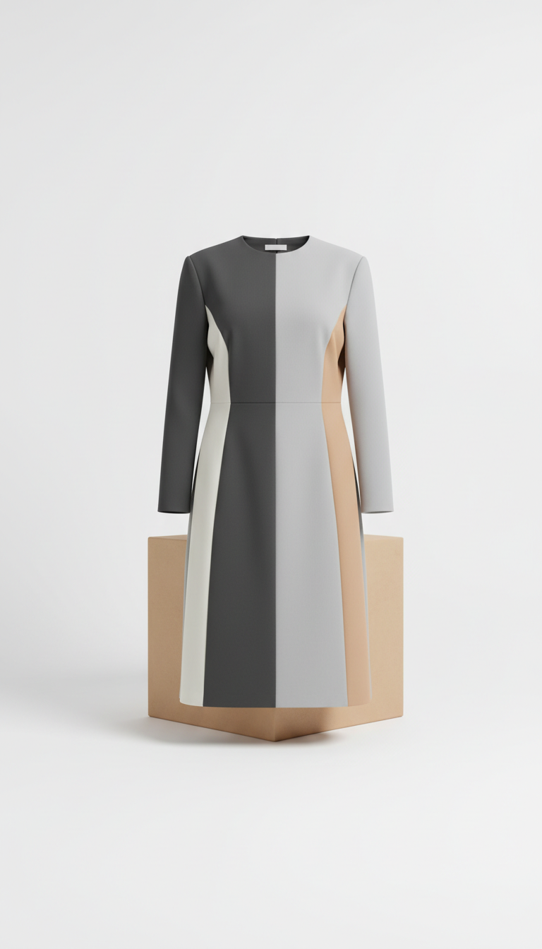Structured Monochrome Cotton Tunic