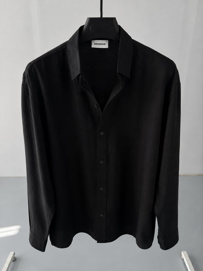 BS-BLK-001 |BEA'S| Premium Black Textured T-Shirt