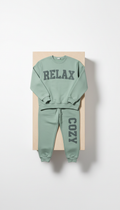Soft Sage Lounge Set With Typography
