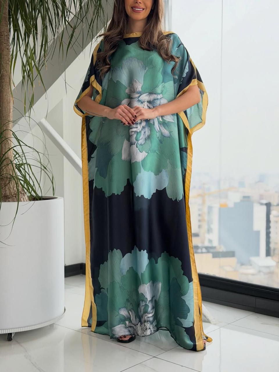 CH-6006 |BEAS | Elegant Digital Print Kaftan for Women