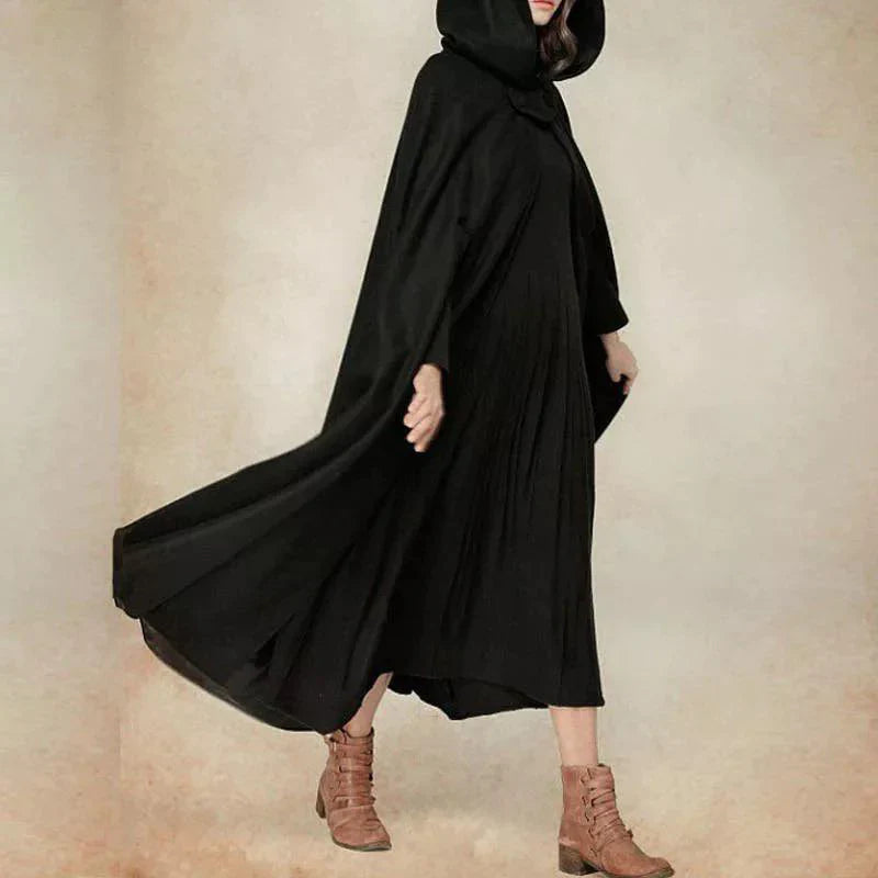 Women's stylish long cape cloak hooded Coat Hoodies PonchoWarm Cosplay Outwear  CH-330