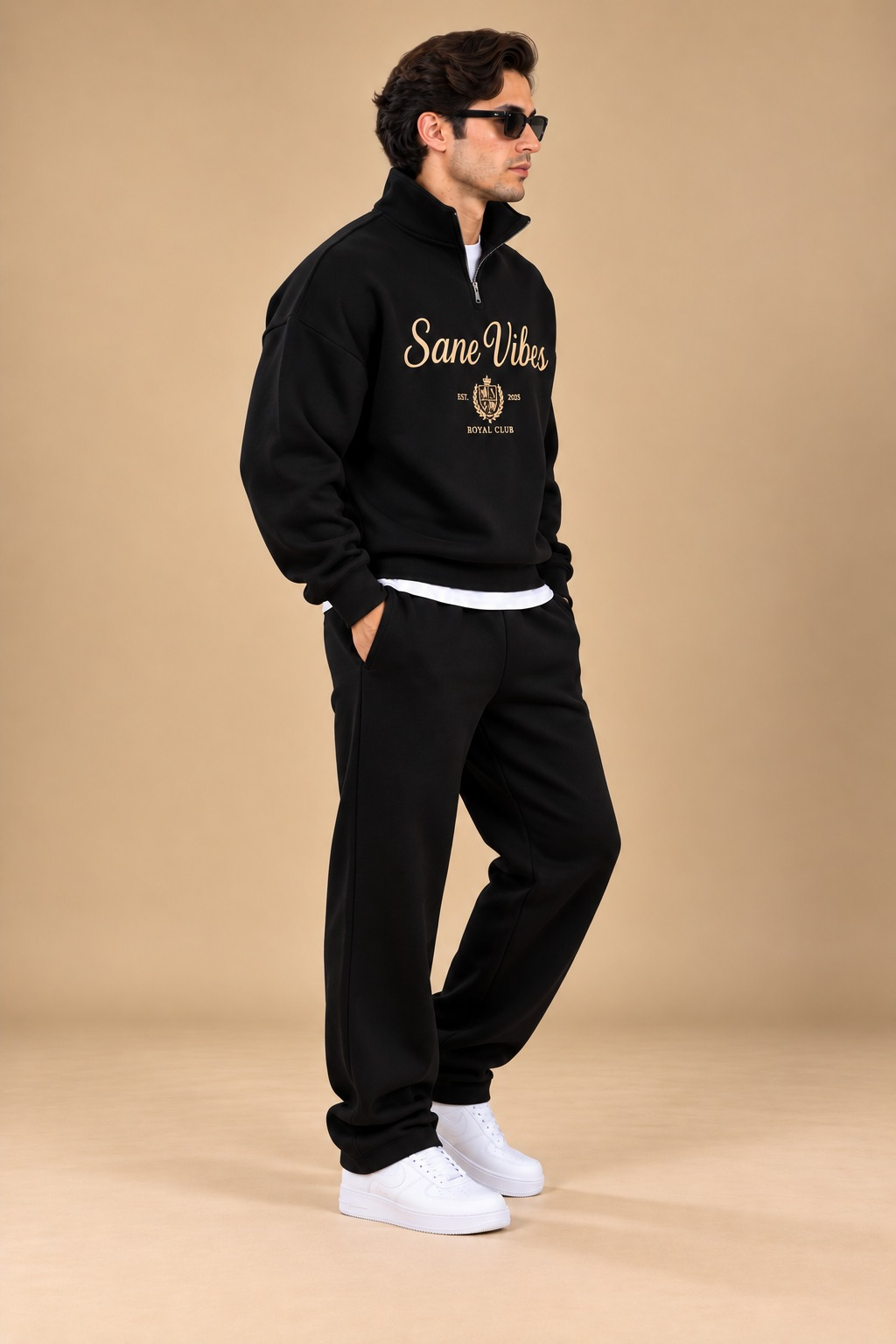 BEAS'S | LI-179 |Signature Fleece Co-Ord Set with Half-Zip Sweatshirt
