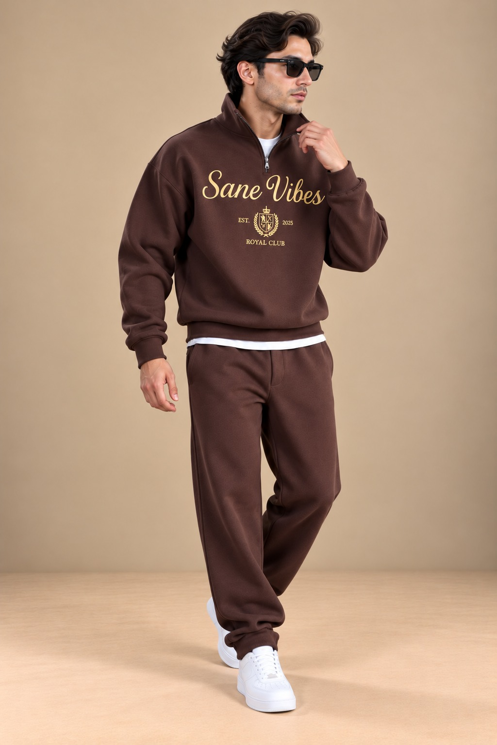 BEAS'S | LI-179 |Signature Fleece Co-Ord Set with Half-Zip Sweatshirt