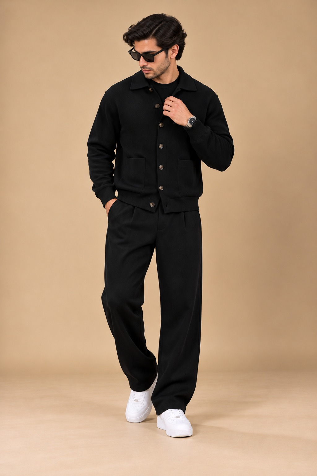 LI-178 | Bea's| Noir Signature Button-Front Co-Ord Set
