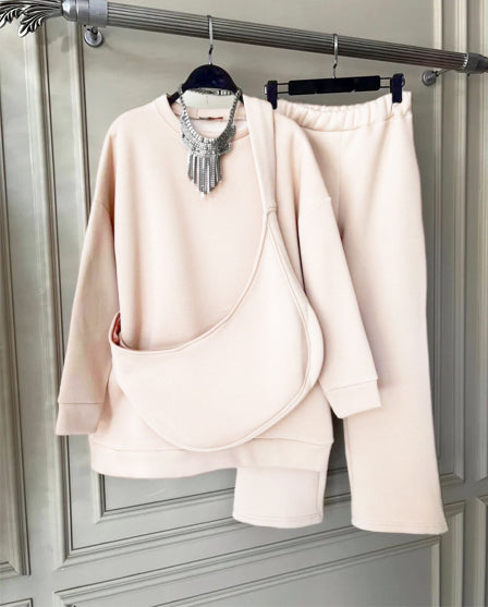 CH 391 Bea's Carryall Winter Fleece Co Ords Set SweatShirt + Trouser + Bag