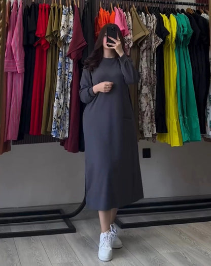 CH-592 BEAS Longline Fleece Top For Winters