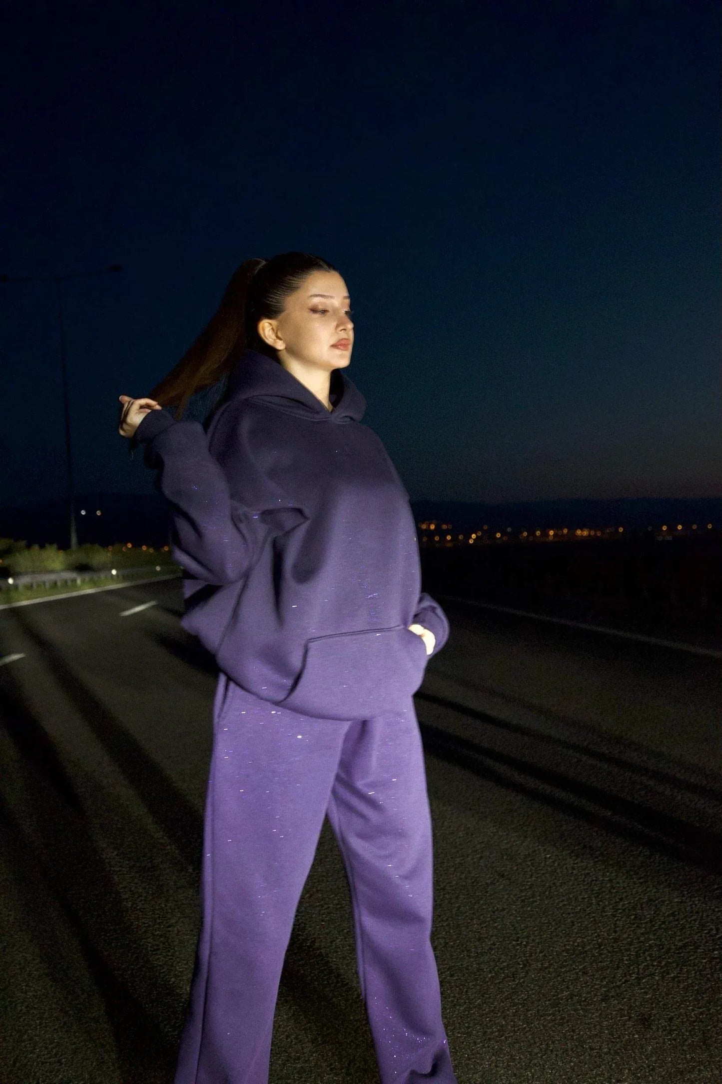 CH 609 BEAS GlitterBlend Fleece Tracksuit