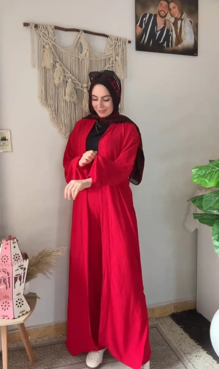 CH-630 BEAS 2 Pcs Solid Textured Co-ord Set