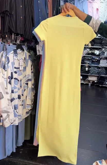 CH-571 Square Neck Style Soft Dress - BEAS