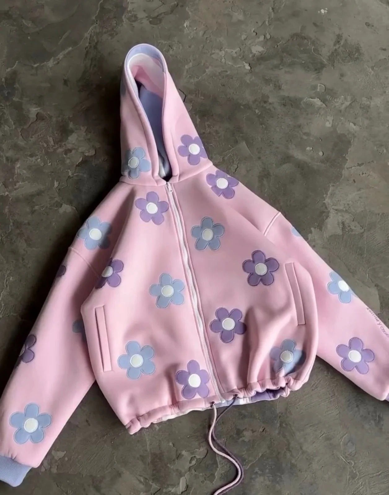 CH-613 BEAS Two-Style Pastel Paradise 3D Floral Printed Tracksuit Emberline