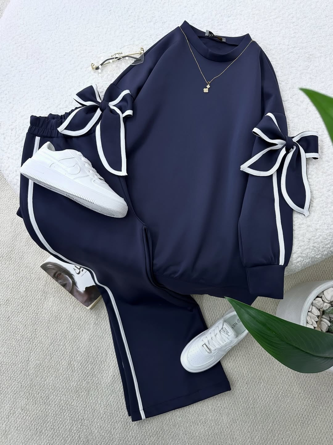 CH-621 BEAS Pookie Bow Co-Ord Set