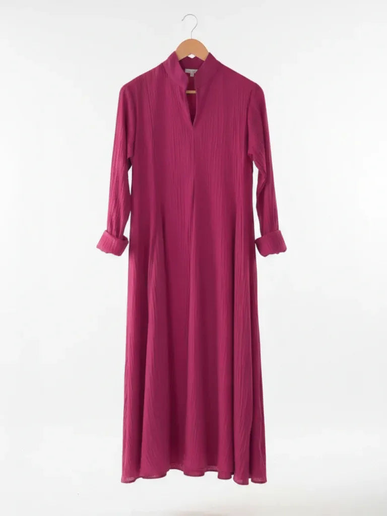 CH-632 BEASWEAR Signature Crinkle Pleated Summer Maxi