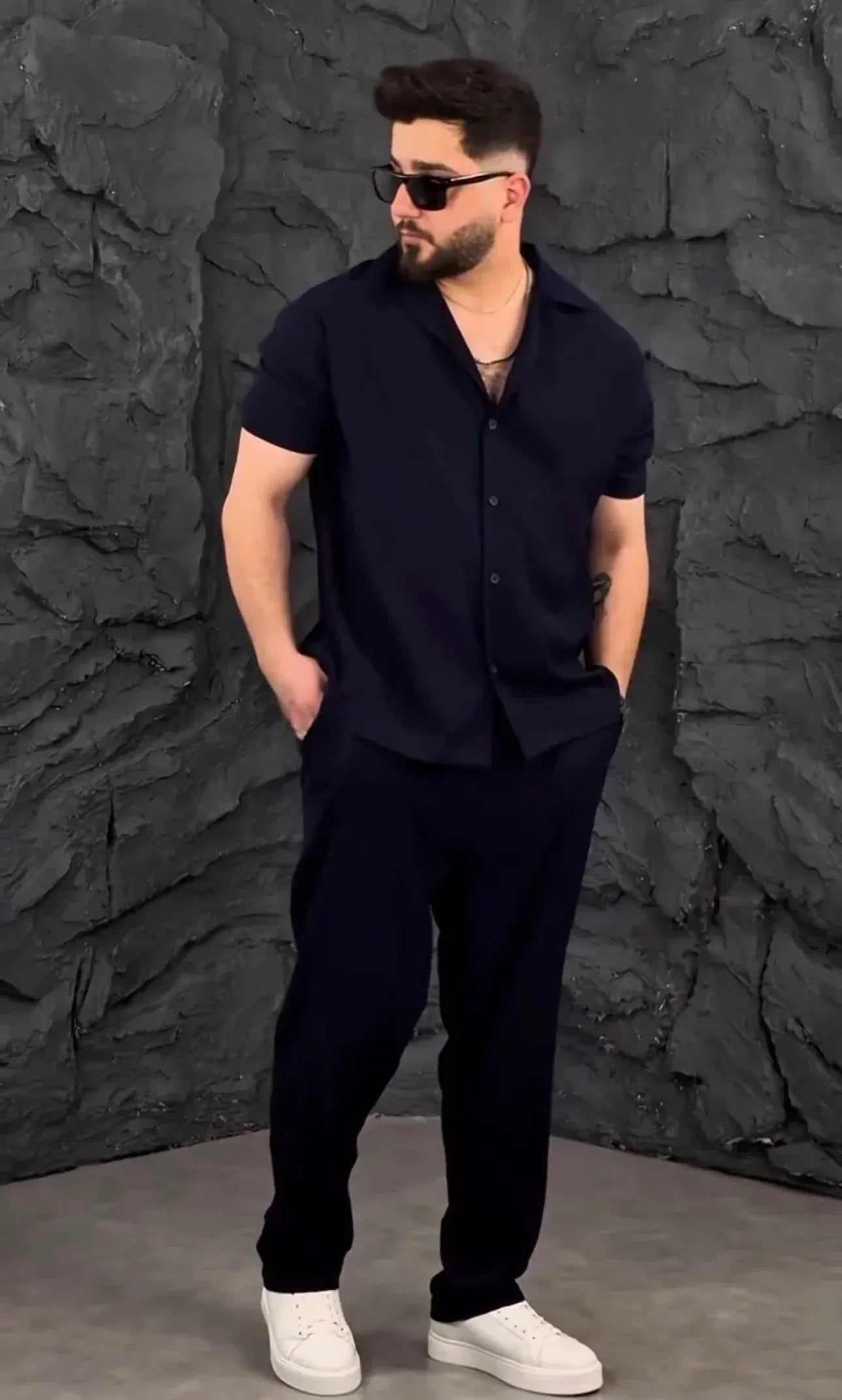 LI-79 BEASWEAR NEW Summer Round Neck Tracksuit