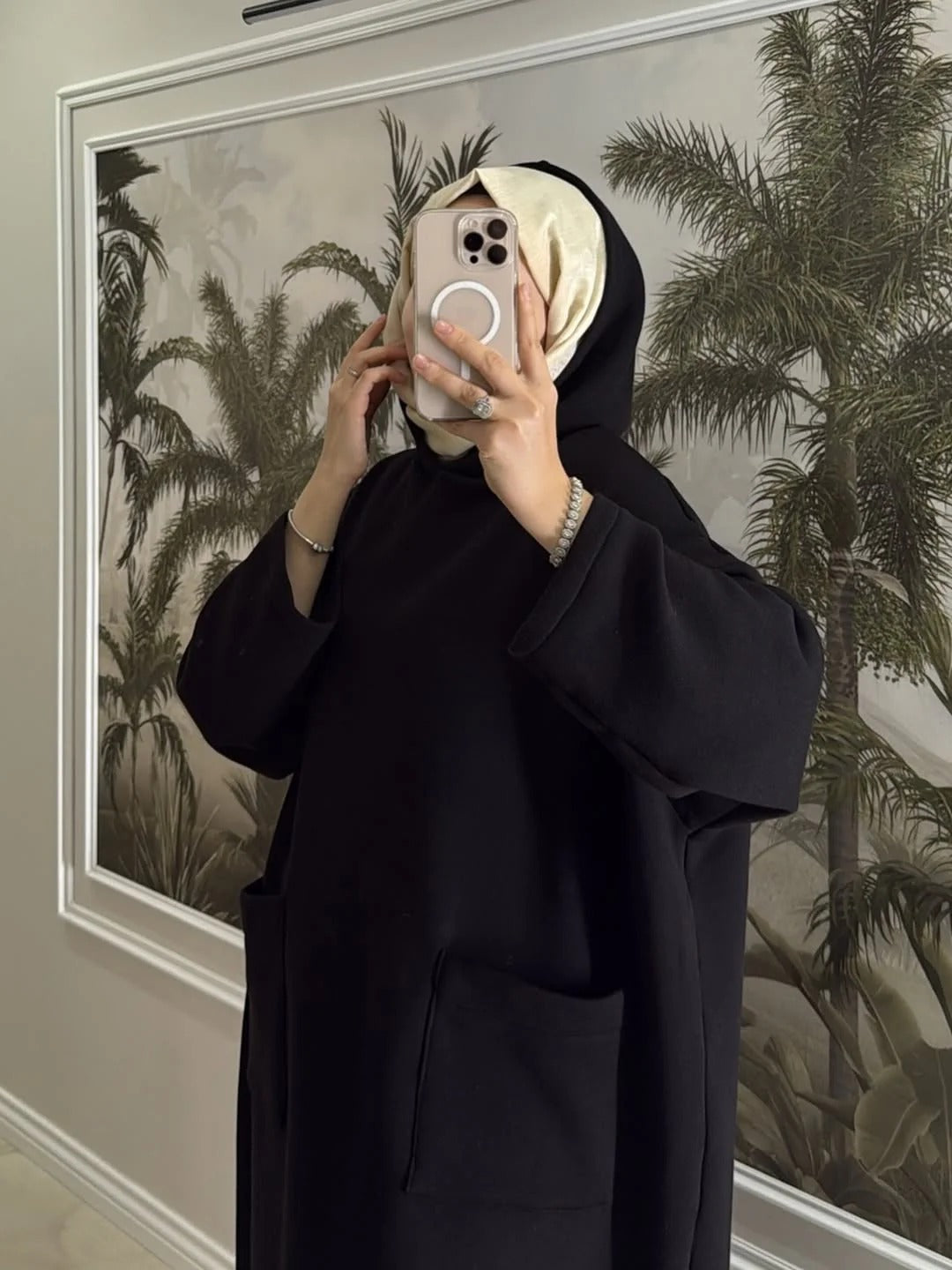 CH-606 BEAS Everyday Modest Abaya Style Hooded Outfit