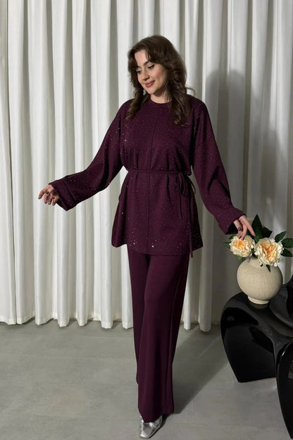 CH 610 BEAS Sparkle Premium Co-Ord Set