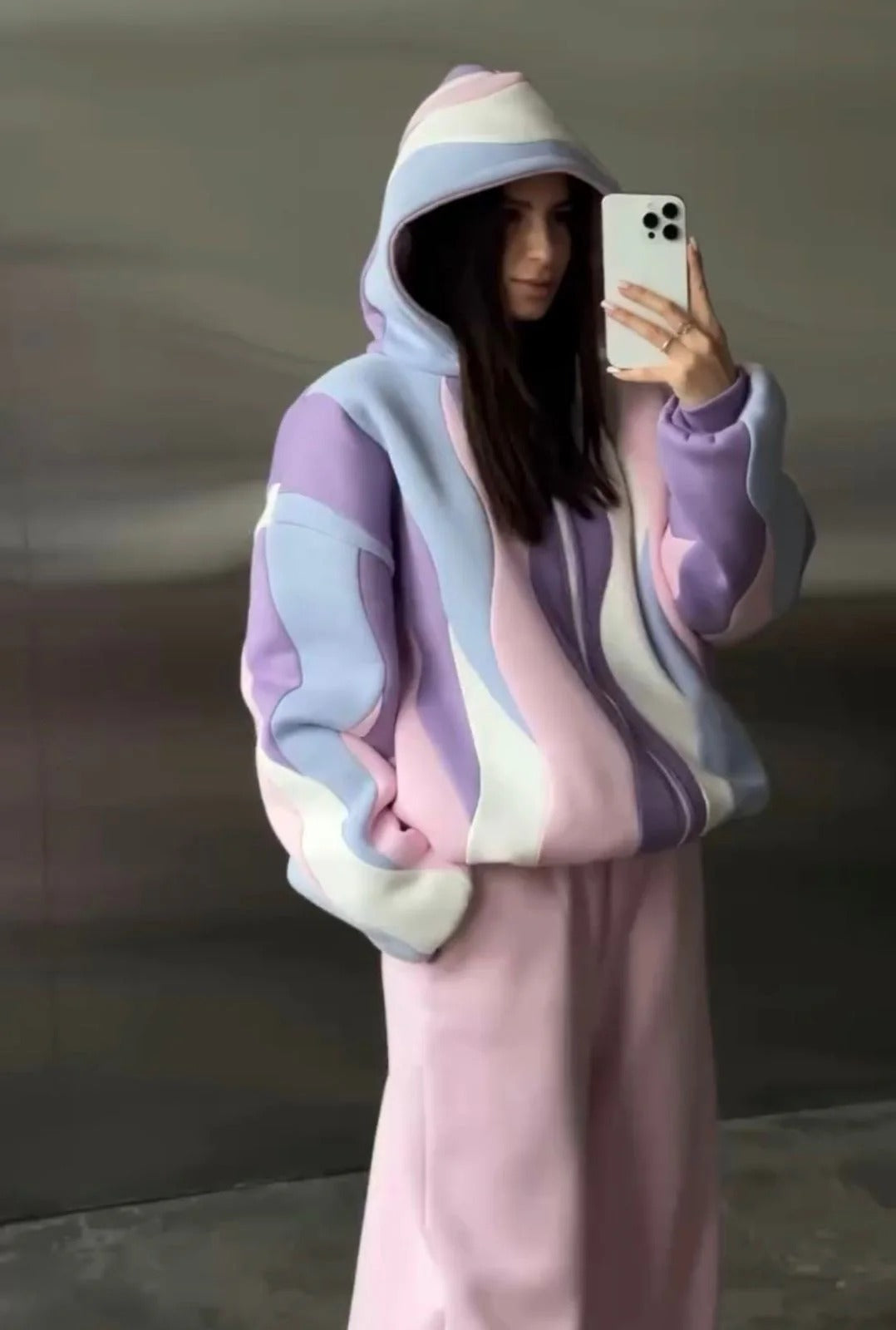 CH-613 BEAS Two-Style Pastel Paradise 3D Floral Printed Tracksuit Emberline