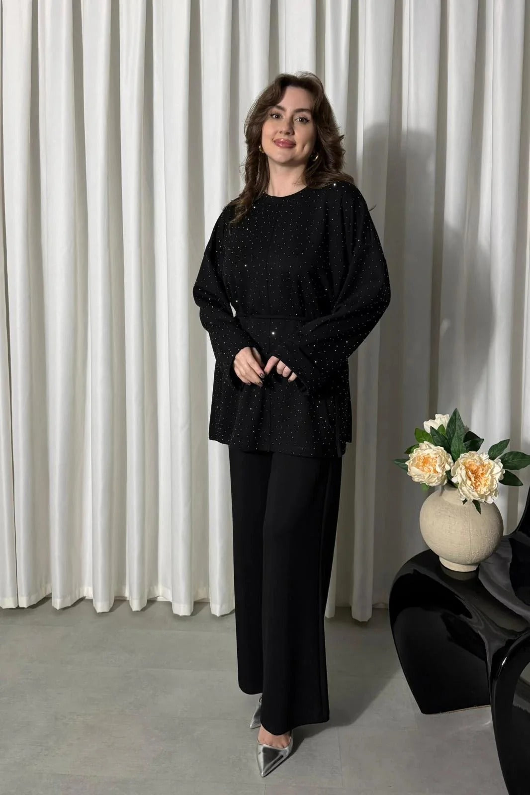 CH 610 BEAS Sparkle Premium Co-Ord Set