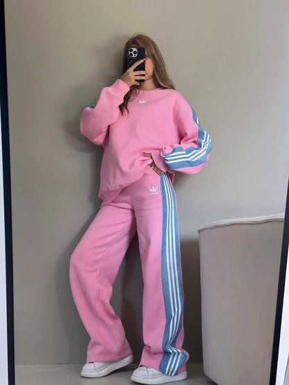 CH-615 BEAS Side Stripe Printed Tracksuit