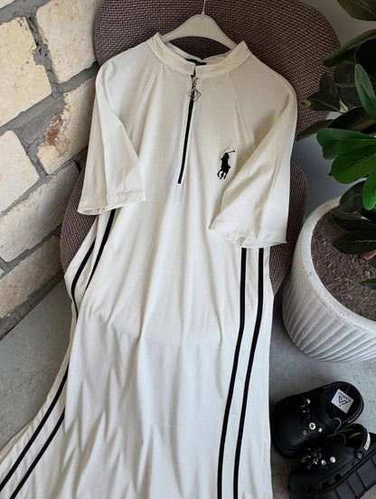 CH-576 BEAS Stripe Style Long Top Dress
