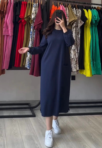 CH-592 BEAS Longline Fleece Top For Winters