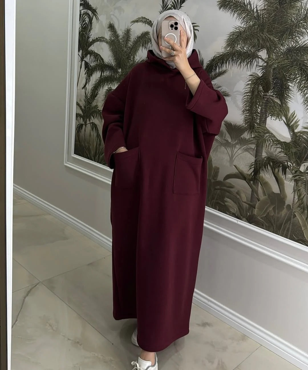 CH-606 BEAS Everyday Modest Abaya Style Hooded Outfit