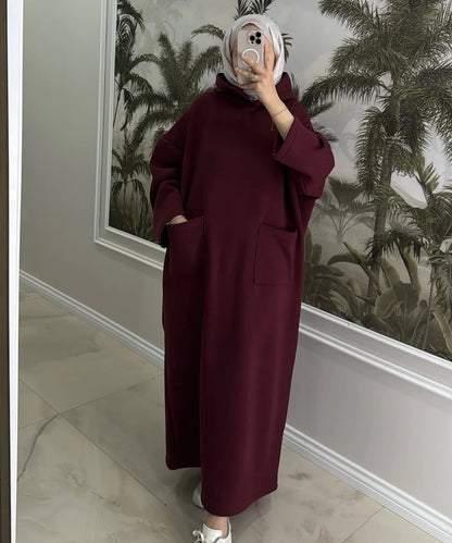 CH-606 BEAS Everyday Modest Abaya Style Hooded Outfit