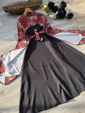 CH-634 BEASWEAR Modest Printed Maxi