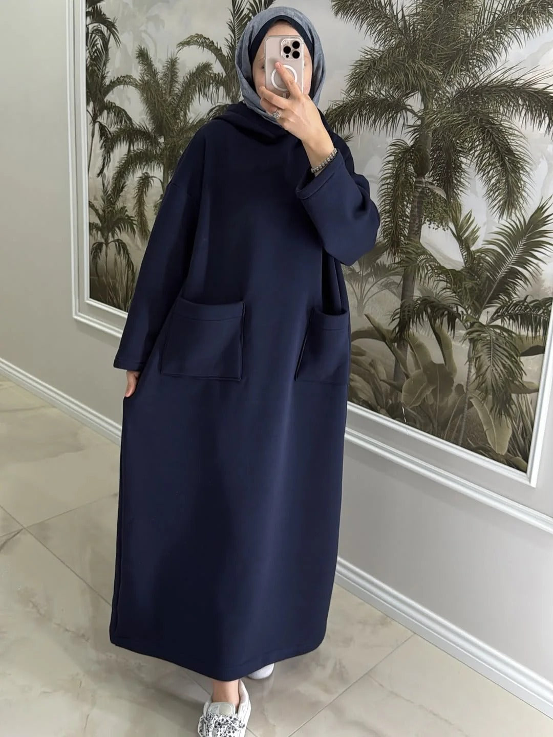 CH-606 BEAS Everyday Modest Abaya Style Hooded Outfit