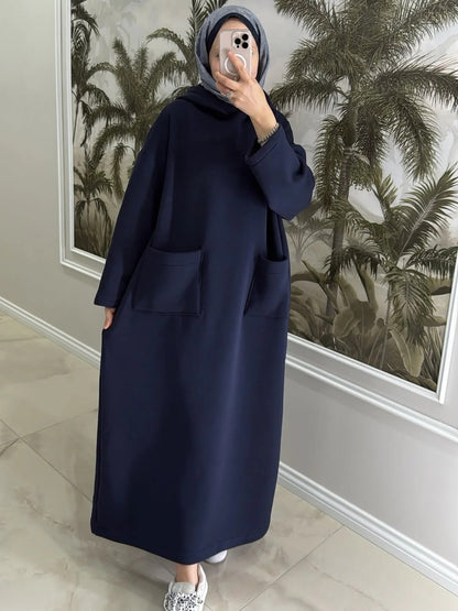 CH-606 BEAS Everyday Modest Abaya Style Hooded Outfit