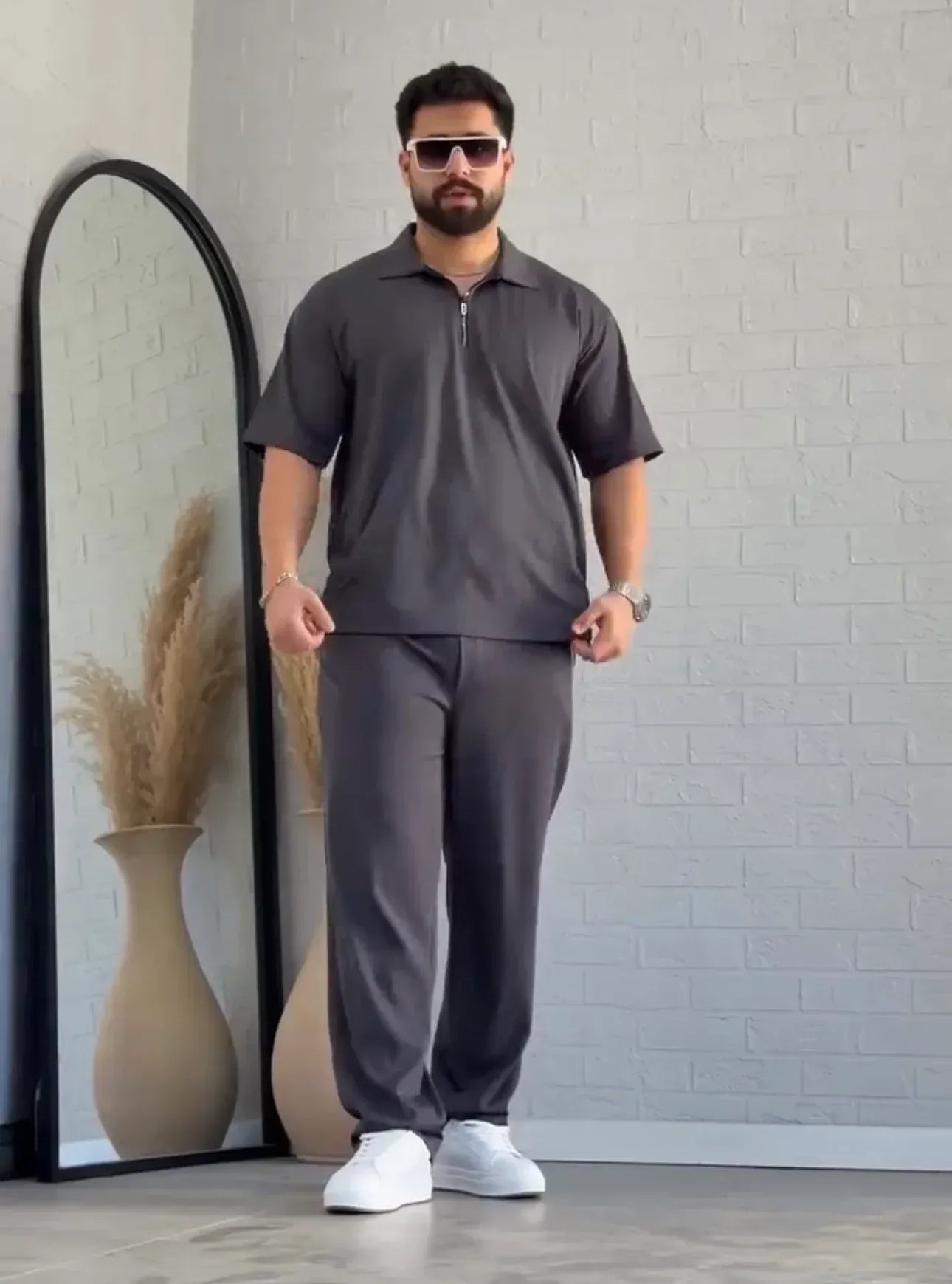 BEASWEAR NEW Summer Zipper NECK TRACKSUIT