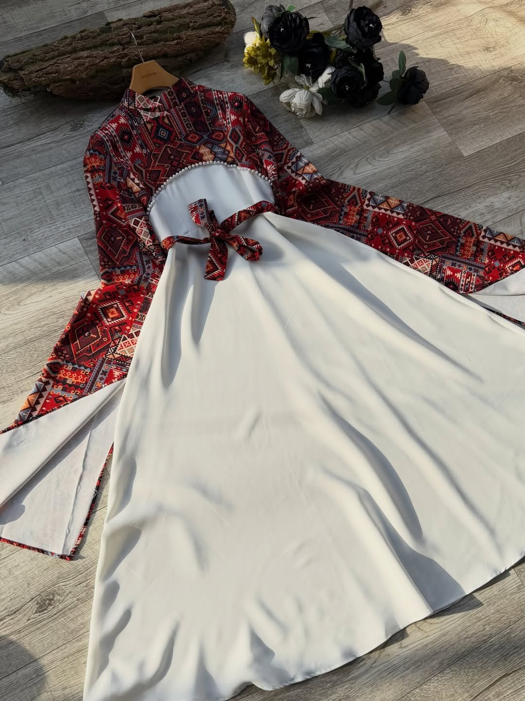 CH-634 BEASWEAR Modest Printed Maxi