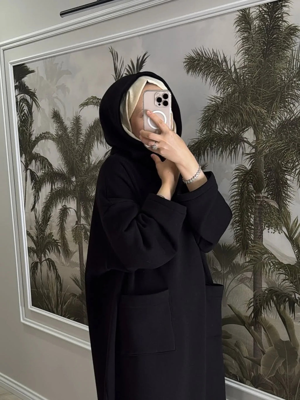 CH-606 BEAS Everyday Modest Abaya Style Hooded Outfit