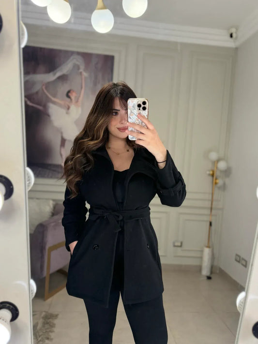 CH-614 BEAS Women’s Stylish Fleece Twin Set – Short Jacket & Inner Outfit