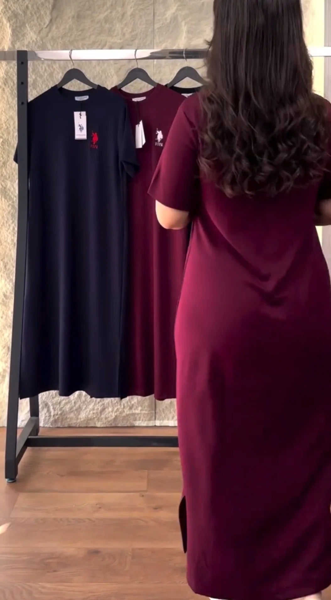 CH-574 US POLO Long Loose Top BEAS