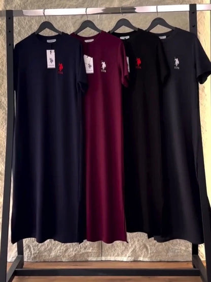 CH-574 US POLO Long Loose Top BEAS