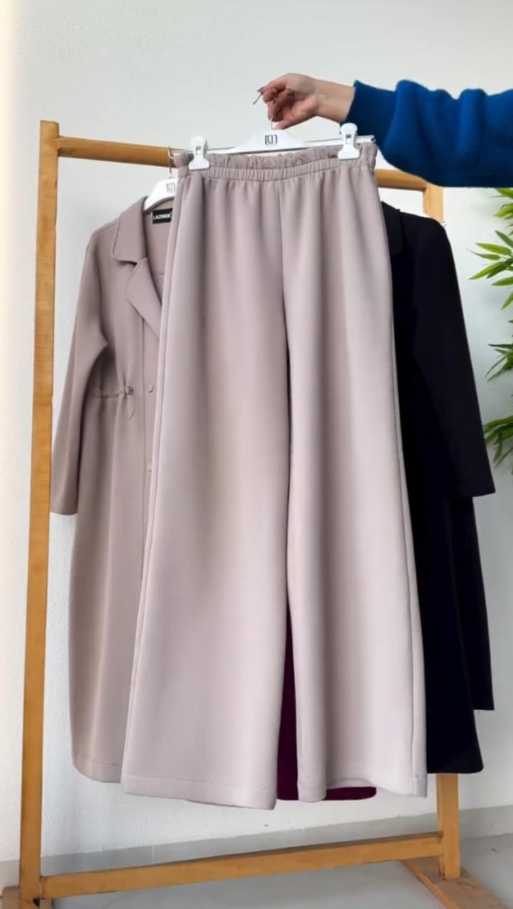 CH-622 BEAS Women’s Elegant Drawstring Long Coat Dress – Winter Wear