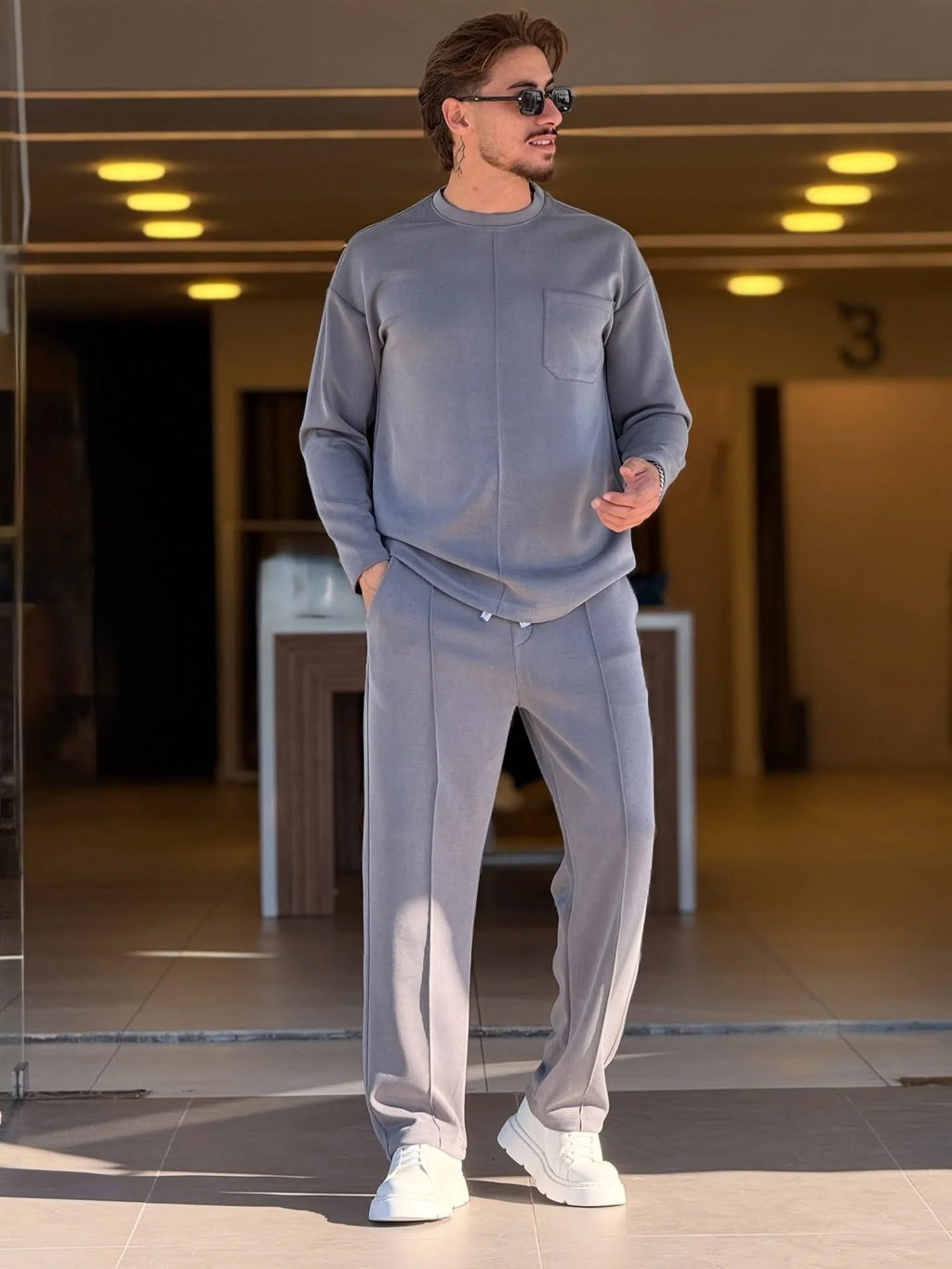BEAS NEW WINTER ROUND NECK TRACKSUIT Li-58