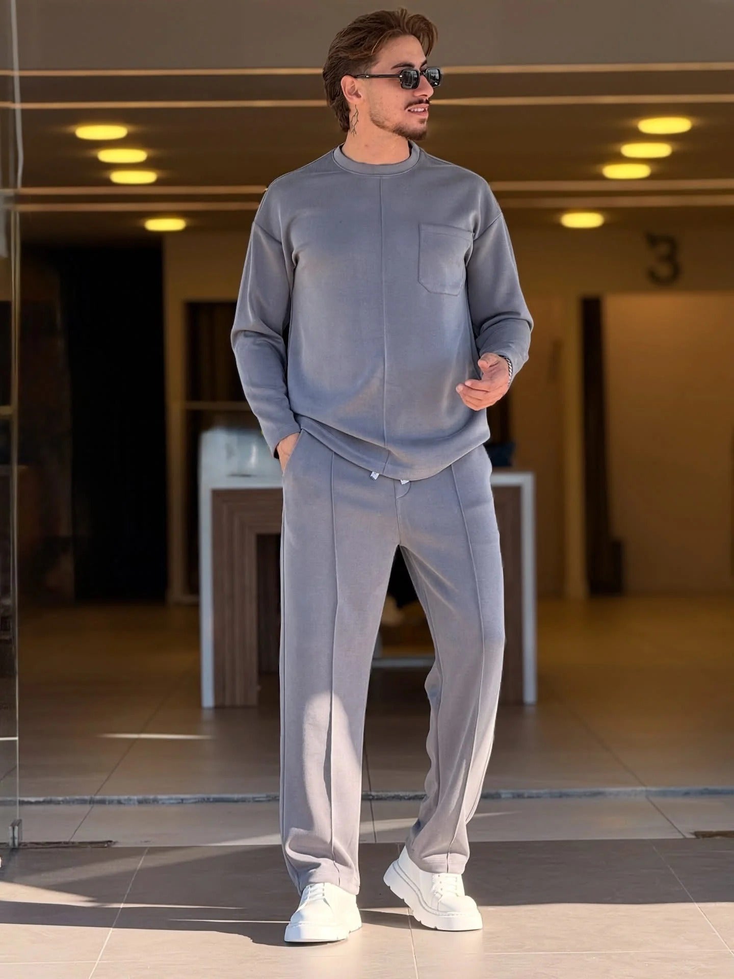 BEAS NEW WINTER ROUND NECK TRACKSUIT Li-58
