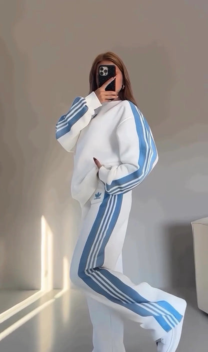 CH-615 BEAS Side Stripe Printed Tracksuit