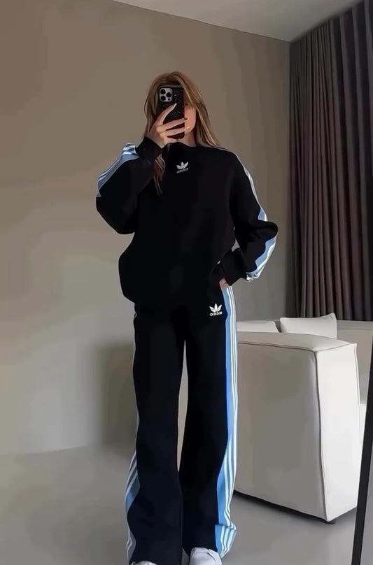 CH-615 BEAS Side Stripe Printed Tracksuit